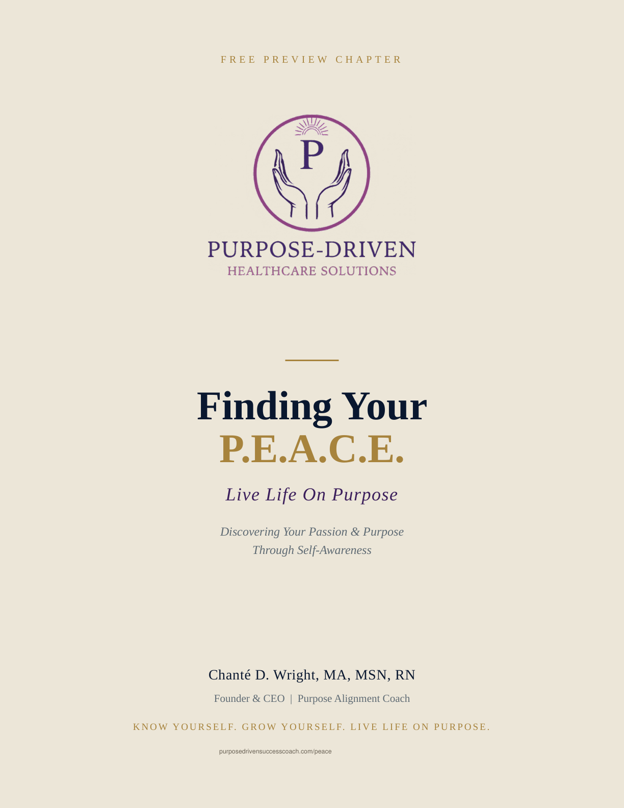 Finding Your P.E.A.C.E. preview chapter cover