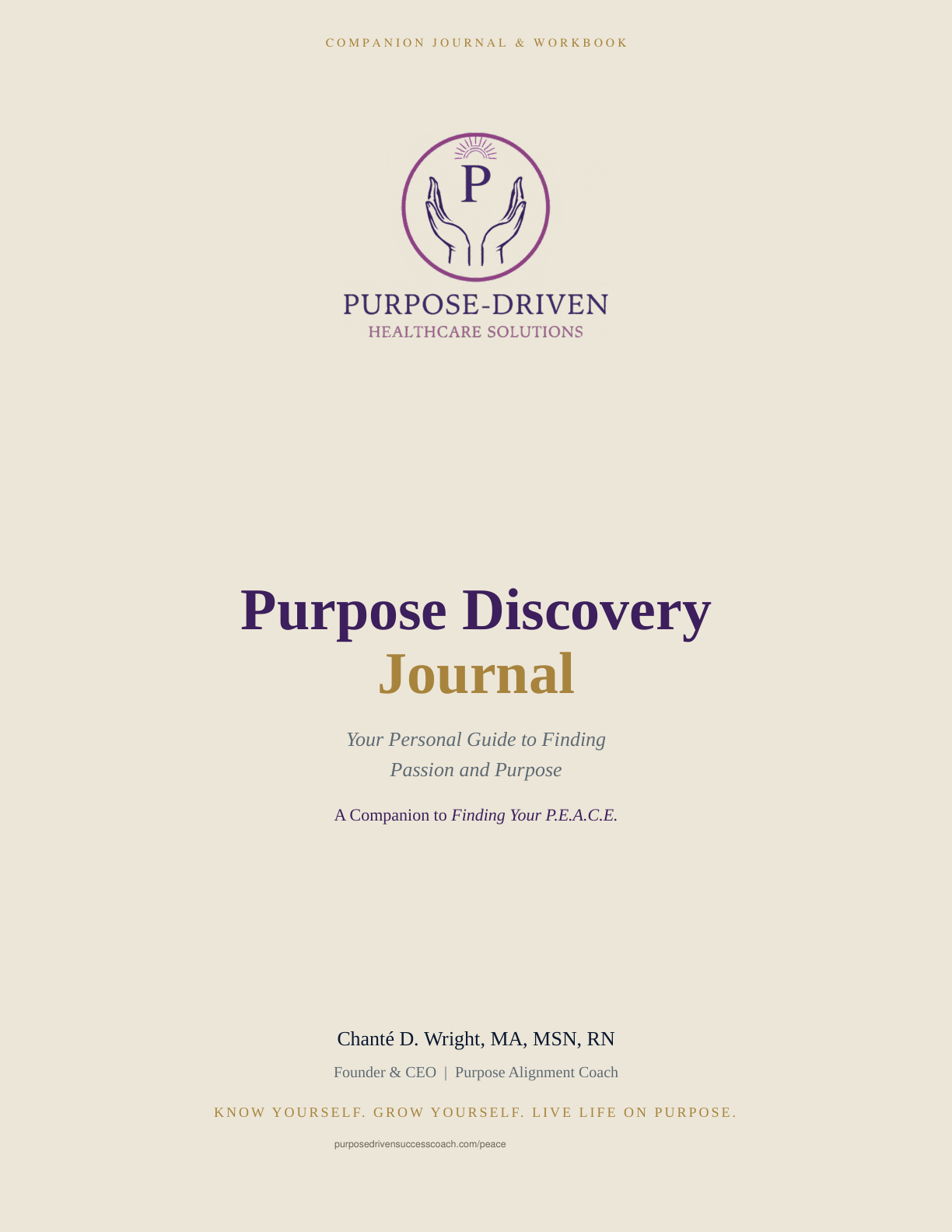 Purpose Discovery Journal cover